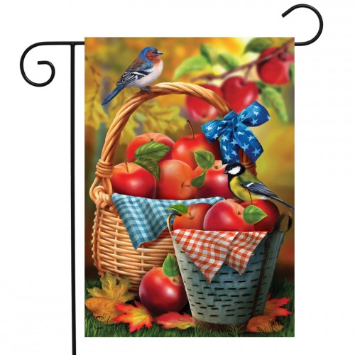 Drapeau  décoratif panier de pommes